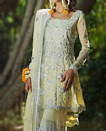 Cream Chiffon Suit- Pakistani Party Wear Dress