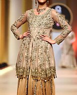 Ivory/Beige Chiffon Suit- Pakistani Wedding Dress