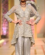 Light Grey Chiffon Suit- Pakistani Formal Designer Dress