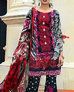 Zainab Chottani Black/Red Lawn Suit