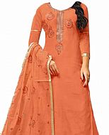 Coral Silk Suit- Indian Dress
