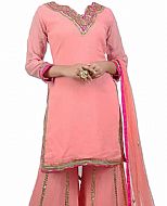 Pink Chiffon Suit- Indian Semi Party Dress