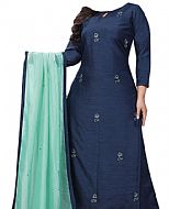 Navy Blue Georgette Suit- Indian Semi Party Dress
