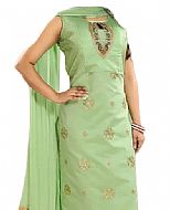 Mint Green Chiffon Suit- Indian Semi Party Dress