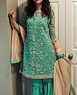 Sea Green Chiffon Suit- Pakistani Party Wear Dress