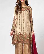 Ivory/Fawn Chiffon Suit- Pakistani Party Wear Dress