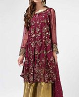 Plum Chiffon Suit- Pakistani Formal Designer Dress