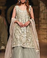 Light Olive Tissue Suit- Pakistani Formal Designer Dress