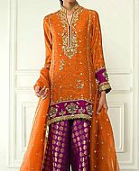 Rust/Purple Chiffon Suit- Pakistani Party Wear Dress