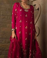 Crimson Chiffon Suit- Pakistani Formal Designer Dress