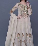 Ivory Chiffon Suit- Pakistani Bridal Dress