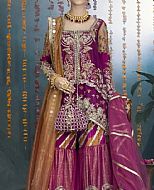 Magenta Chiffon Suit- Pakistani Wedding Dress
