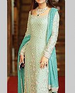 Light Turquoise Chiffon Suit- Pakistani Party Wear Dress