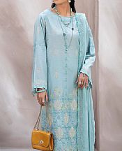 Adans Libas Baby Blue Lawn Suit- Pakistani Designer Lawn Suits