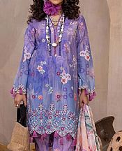 Adans Libas Blue/Lilac Lawn Suit- Pakistani Designer Lawn Suits