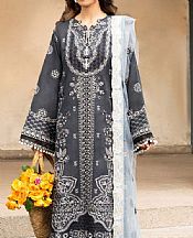Aik Slate Grey Lawn Suit- Pakistani Lawn Dress