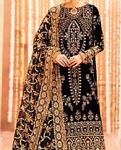 Aik Black Velvet Suit- Pakistani Winter Clothing