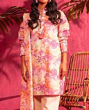 Alkaram Peach Lawn Suit- Pakistani Designer Lawn Suits