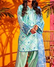 Alkaram Mint Green Lawn Suit- Pakistani Designer Lawn Suits