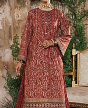 Alkaram Red Cambric Suit (2 Pcs)- Pakistani Lawn Dress