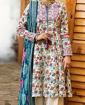Almirah Off-white Cambric Suit (2 Pcs)- Pakistani Winter Clothing