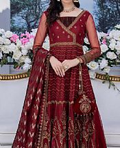 Anamta Rosewood Organza Suit- Pakistani Chiffon Dress
