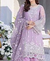 Anamta Lilac Organza Suit- Pakistani Chiffon Dress