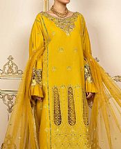 Anamta Golden Yellow Lawn Suit- Pakistani Lawn Dress