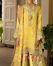 Anaya Golden Yellow Chiffon Suit