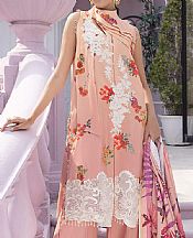 Asifa N Nabeel Tea Pink Linen Suit- Pakistani Winter Dress