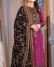 Asim Jofa Shocking Pink Silk Suit- Pakistani Chiffon Dress