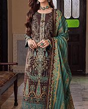 Asim Jofa Seal Brown Cotton Suit- Pakistani Winter Clothing