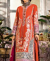 Asim Jofa Safety Orange Lawn Suit- Pakistani Lawn Dress