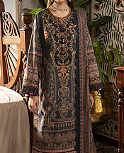 Asim Jofa Navy Cambric Suit- Pakistani Winter Dress