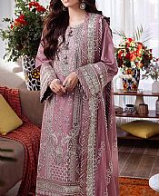 Asim Jofa Tea Pink Lawn Suit- Pakistani Designer Lawn Suits
