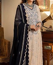 Asim Jofa Ivory Lawn Silk Suit- Pakistani Lawn Dress