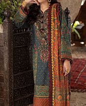 Asim Jofa Timber Green Viscose Suit- Pakistani Winter Clothing