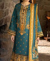 Asim Jofa Teal Viscose Suit- Pakistani Winter Clothing