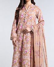 Bareeze Tea Pink Khaddar Suit- Pakistani Winter Dress