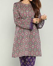 Bareeze Tea Rose/Navy Khaddar Suit- Pakistani Winter Dress