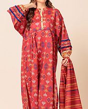Bonanza Faded Red Lawn Suit- Pakistani Lawn Dress