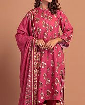 Bonanza Warm Pink Lawn Suit- Pakistani Designer Lawn Suits