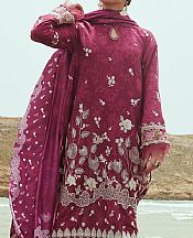 Cross Stitch Wine Cotton Suit- Pakistani Winter Dress