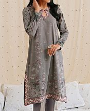 Cross Stitch Grey Linen Suit (2 Pcs)- Pakistani Winter Clothing