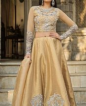 Golden Chiffon Suit- Pakistani Wedding Dress