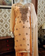 Peach Chiffon Suit- Pakistani Party Wear Dress