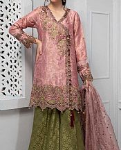 Tea Pink Jamawar Suit- Pakistani Formal Designer Dress