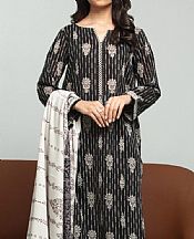Edenrobe Black Khaddar Suit- Pakistani Winter Dress