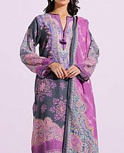 Ethnic Dark Grey Karandi Suit- Pakistani Winter Dress