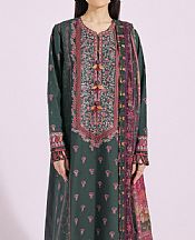 Ethnic Emerald Green Lawn Suit